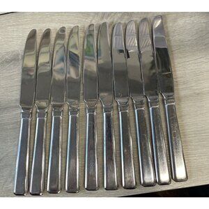 New French Solid Knife "Reston" Stainless Cambridge Flat End‎